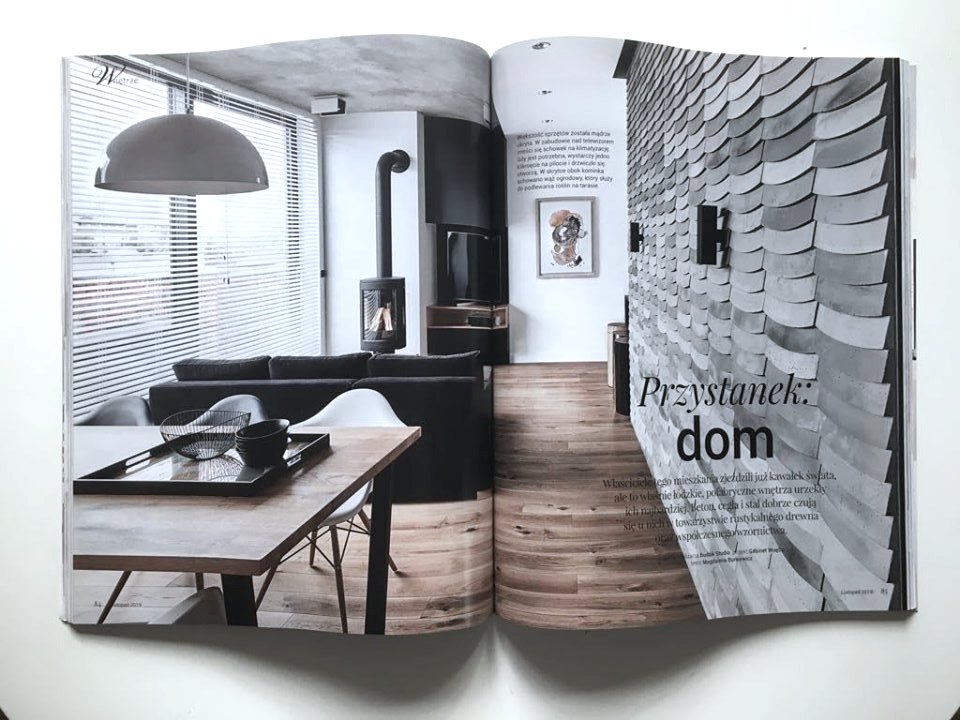 Kafle Wave TEKT Concrete na rozkładówce magazynu wnętrzarskiego