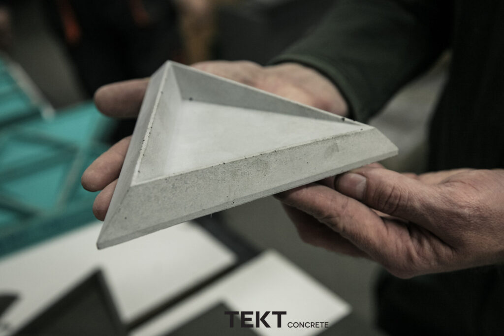 Proces produkcji kafli z betonu architektonicznego TEKT Concrete - MILKE