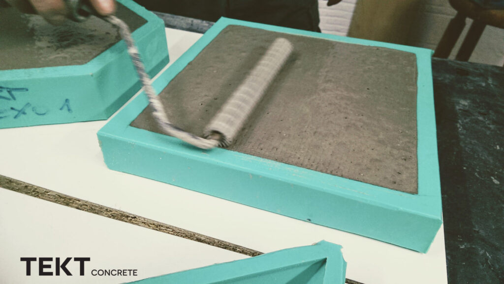 Proces produkcji kafli z betonu architektonicznego TEKT Concrete - MILKE