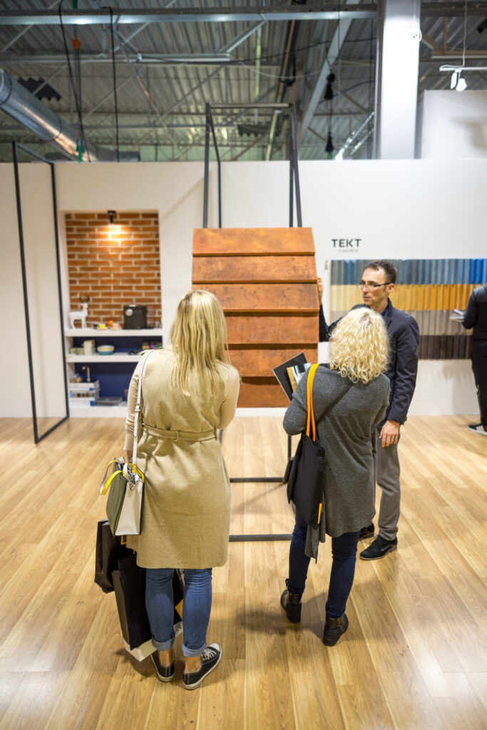 Stoisko MILKE i TEKT Concrete na targach Warsaw Home 2019 - plytka Roofo