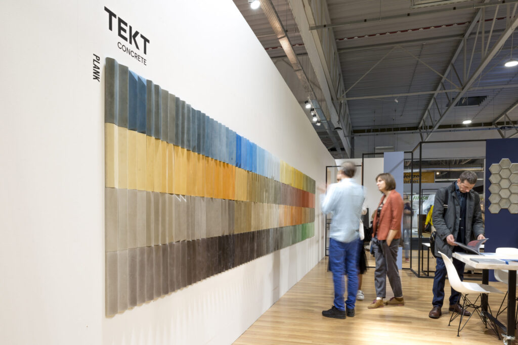 Stoisko MILKE i TEKT Concrete na targach Warsaw Home 2019 - kolory betonu