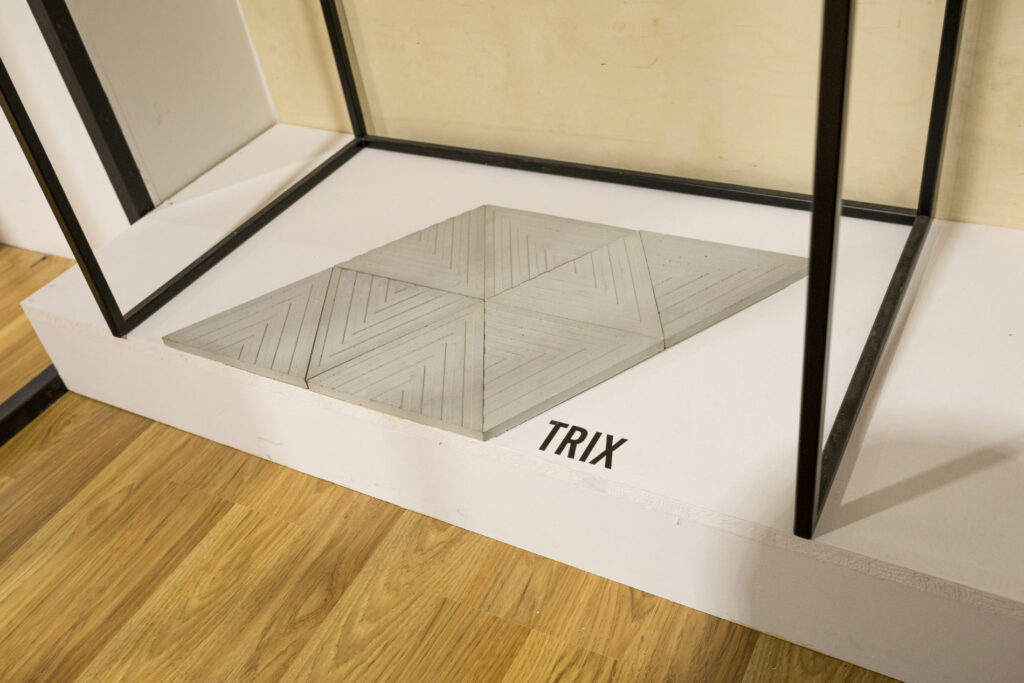 Stoisko MILKE i TEKT Concrete na targach Warsaw Home 2019 - kafle TRIX